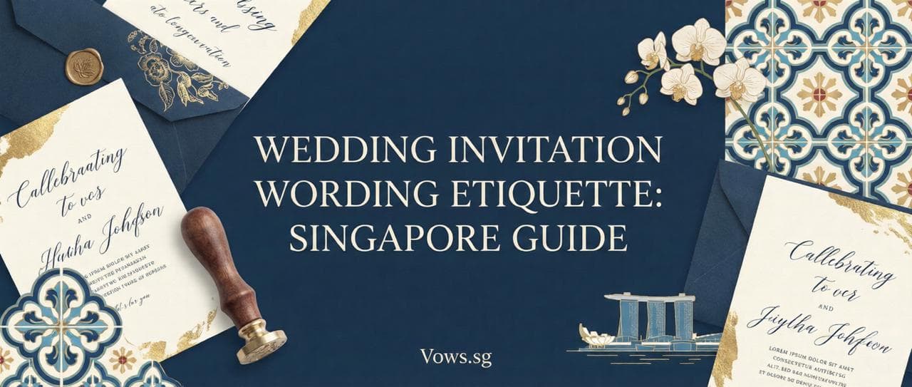 Elegant wedding invitation card with floral design on a marble surface